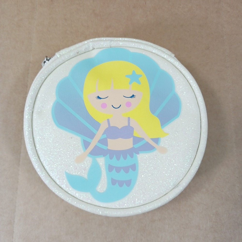 Mermaid Glitter Round Coin Purse with Doll Clothes Accessories JVX0221108